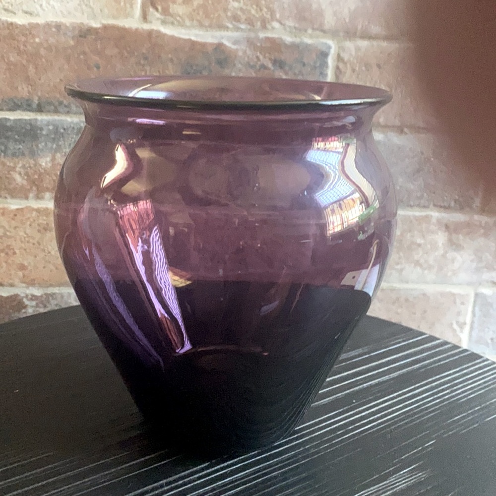 Whitefriars purple vase “6x5”